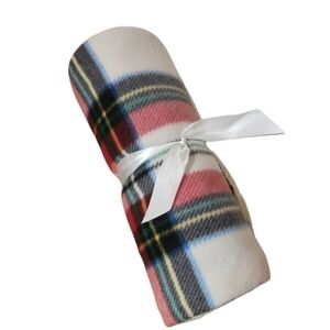 Plaid Fleece Blanket Nwt Gift‎ Idea Camping Cozy Fire Coverup